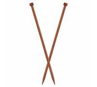 KnitPro Ginger Aghi Per Maglia Diritto Singolo In Legno 25cm - Misure 3mm-12mm