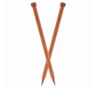KnitPro Ginger Aghi Per Maglia Diritto Singolo In Legno 25cm - Misure 3mm-12mm