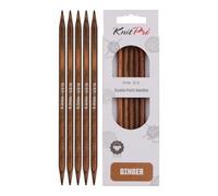 KnitPro Ginger - Ferri a doppia punta, 20 cm, 6 mm