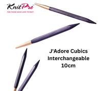 KnitPro Ferri da maglia J'Adore Cubics - Ferri circolari intercambiabili - Per treccia da 40 e 50 cm - 6,50 mm