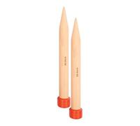 KnitPro - Jumbo Birch Single Ended (35 cm x 30,00 mm) Aghi a Maglia - 1 unità