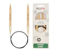 KnitPro K22235 - Ferri circolari in bambù, 60 x 9 mm, colore: Marrone