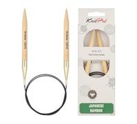 KnitPro K22236 Ferri da Maglia circolari, bambù, Marrone, 10,00 mm