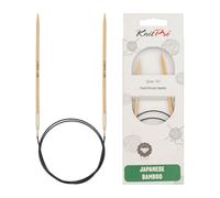 KnitPro K22237 Ferri da Maglia circolari, bambù, Marrone, 3,25 mm