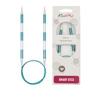 KnitPro K42093 Ferri da Maglia: circolari, Metallo Nylon, Verde, 6,00 mm