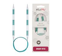 KnitPro K42094 Ferri da Maglia: circolari, Metallo Nylon, Verde, 6,50 mm