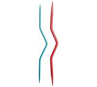 KnitPro Ago per trecce K45501 – Alluminio Multicolore, Taglia Unica, 2 unità