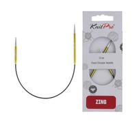 KnitPro K47056 Ferro da Maglia Circolare, Metallo, Verde, 3,50 mm