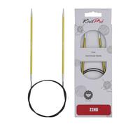 KnitPro K47067 Zing: Ferri da Maglia circolari fissi: 3,50 mm, Metallo, Verde
