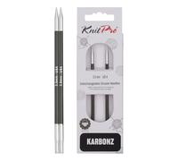 KnitPro Punte intercambiabili Karbonz – 3,5 mm – Fibre nere – 1 unità