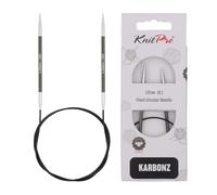 KnitPro - Karbonz (80 cm, 3,25 mm) Aghi a Maglia Circolare - 1 unità