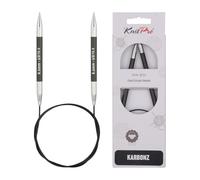 KnitPro - Karbonz (80 cm, 6,50 mm) Aghi a Maglia Circolare - 1 unità