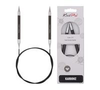 KnitPro - Karbonz (80 cm, 8,00 mm) Aghi a Maglia Circolare - 1 unità