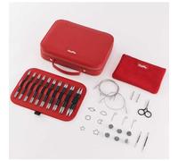 KnitPro Karbonz Élan Ferri Circolari Intercambiabili Regalo Set, Fibra di Carbonio, 3.00-8.00mm, 1 set