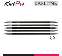 KnitPro Karbonz Ferri Da Calza 2 Lunghezze 15Cm 20Cm Set Di Ferri 17 Taglie