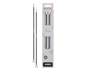 KnitPro Karbonz - Ferri da Maglia per Giacca, 3,75 mm, 25 cm, 1 Coppia