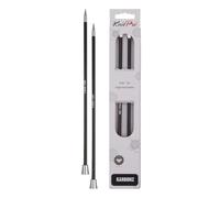 KnitPro Karbonz - Ferri da Maglia per Giacca, 5,50 mm, 25 cm, 1 Coppia