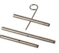 KnitPro Knit PRO Seilverbinder-Set 2 x 35 mm, 1 x 50 mm INKL. Schlüssel Connettore per Cavo, Viola, Argento, 5x5x1 cm