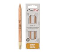 KnitPro Basix Birch: Ferri circolari intercambiabili: Speciali: 8,5 cm x 3,75 mm, Legno di Betulla, Multi-Colour
