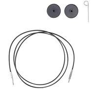 KnitPro Cavo per Maglieria con connettore, Metallo, Black, Makes 100cm/40