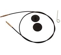 KnitPro - KnitPro Cavo Intercambiabile con Connettore Nero e Oro (60 cm) - 1 Pezzo