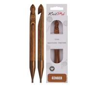 KnitPro Afghano/tunisino: Uncinetto, Legno, Assorted, 12 mm