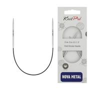 KnitPro - Nova Metal (25 cm, 2,50) Aghi a Maglia Circolare - 1 unità