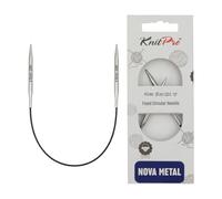 KnitPro - Nova Metal (25 cm, 4,00) Aghi a Maglia Circolare - 1 unità