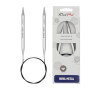 KnitPro - Knitpro Nova Metal (80 cm, 9,00) Aghi a Maglia Circolare - 1 unità