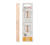 KnitPro KP35673 Basix Birch: Crochet Hooks: Single Ended: 15cm x 4.00mm, Birchwood, Multi-Colour, 4mm