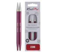 KnitPro - Ferri da maglia circolari intercambiabili Zing 6,00 mm Alluminio Multicolore