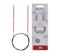 KnitPro Zing: Ferri da Maglia circolari fissi: 2,50 mm, Alluminio, Rosso