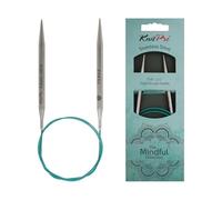 KnitPro Mindful-Ferri da Maglia circolari, 6,00 mm, 40 cm, Blu-Verde