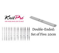 KnitPro Mindful Set Di Ferri Circolari A Doppia Punta 5 Pezzi 20cm Acciaio