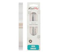 KnitPro Nova Cubics Ferri a Doppia Punta - Ferri da Maglia a Doppia Punta 12,5 cm x 3,25 mm, Confezione da 5