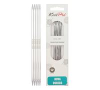KnitPro Nova Cubics Ferri a Doppia Punta - Ferri da Maglia a Doppia Punta 12,5 cm x 4 mm, Confezione da 5