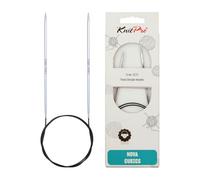 KnitPro Nova KP12153 - Ferri da Maglia circolari fissi Nova, in Ottone Lucido, 40 cm x 3 mm