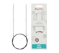 KnitPro Nova - Ferri da Maglia circolari in Ottone Brillante, 80 cm x 2,5 mm