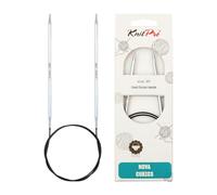 KnitPro Nova - Ferri da Maglia circolari in Ottone Brillante, 80 cm x 4 mm