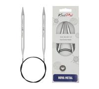 KnitPro - Nova Fixed (120 cm x 8,00 mm) Nego Circolare - 1 unità