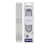 KnitPro - Nova Metal (20 cm x 6,50 mm) Aghi Calzini - 1 unità