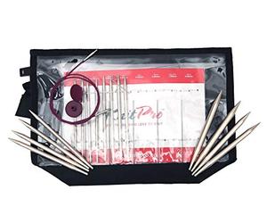 KnitPro Nova Metal Deluxe 10613-Set di Punte per Aghi, Metallo, Silver