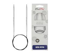 KnitPro Nova Metal - Ferri Circolari Fissi, 50 cm 4,5 mm