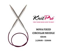 KnitPro Nova Metal Ferri Da Maglia Circolari Fissi 60cm - Scegli Misure