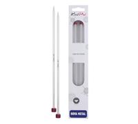 KnitPro Nova Metall - Ferri Diritti da Maglia, 4,5 mm, 40 cm
