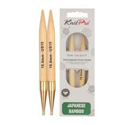 KnitPro Punte intercambiabili in bambù, 10,00 mm, 3 Pezzi