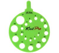 KnitPro Round Needle Size Gauge, Envy Green