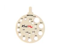 KnitPro Round Needle Size Gauge, Ivy