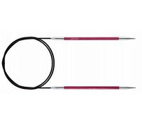 KnitPro Royale Circolare Fisso Ferri da Maglia in Legno di Betulla/Ottone, Multicolore, 80 cm x 4.00 mm