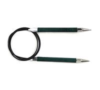 KnitPro Royale: Ferri da Maglia: Circolare: Fisso: 100 cm x 10,00 mm, Legno di Betulla, Ottone, Multicolore